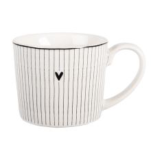 Clayre & Eef – Porcelánový hrnek HEART, bestseller 2025