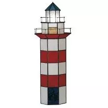 Dekorativní stolní lampa Tiffany LIGHTHOUSE 21*56 cm E14/max 2*25W