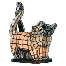 Dekorativní stolní lampa Tiffany CATS 27*18*35 cm E14/max 1*40W