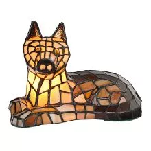 Dekorativní stolní lampa Tiffany DOG 25x13x17 cm E14/max 1x25W