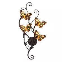Dekorativní nástěnná lampa Tiffany BUTTERFLIES 32*68 cm G4/ 4*2W