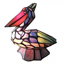 Dekorativní stolní lampa Tiffany BIRD 24*19*31 cm E14/max 1*25W