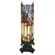 Dekorativní stolní lampa Tiffany FLOWERS 10*10*33 cm E14/max 1*25W