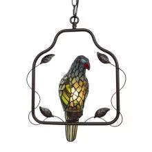 Dekorativní závěsná lampa Tiffany PARROT 40*26*86 cm E14/max 1*25W