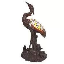 Dekorativní stolní lampa Tiffany BIRD 21*21*53 cm E14/max 1*25W