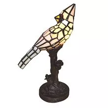 Dekorativní stolní lampa Tiffany BIRD 15*12*33 cm E14/max 1*25W
