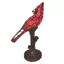 Dekorativní stolní lampa Tiffany BIRD 15*12*33 cm E14/max 1*25W