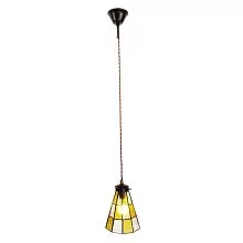 Závěsná lampa Tiffany DARK SUNFLOWER Ø 15*115 cm E14/max 1*25W