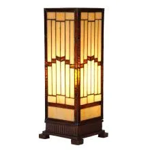 Stolní lampa Tiffany 17x17x44 cm E27/max 1x40W
