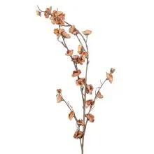 Umělá větev s hnědými květy 120 cm