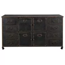 Kovová komoda pojízdná 152*44*86 cm