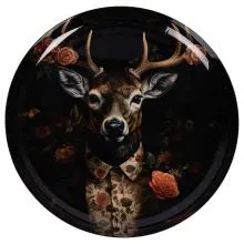 Dekorativní kovová miska DEER Ø 28x3 cm