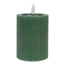 LED svíčka GREEN Ø 8x13 cm / 2xAA