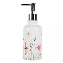 Keramický dávkovač na tekuté mýdlo FLOWERBOMB Ø 9x20 cm / 350 ml