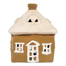 Dekorativní domeček na čajovou svíčku 12x9x14 cm