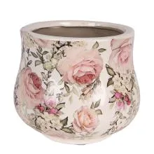 Keramický květináč PASSIONATE FLOWERS Ø 18x15 cm