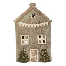 Dekorativní domeček na čajovou svíčku 10x8x15 cm