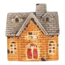 Dekorativní domeček na čajovou svíčku 13x8x14 cm