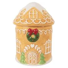 Keramická dóza GINGERBREAD HOUSE Ø 13x17 cm