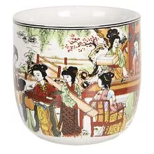Porcelánový kalíšek na čaj CHINESE WOMEN Ø 6*8 cm / 0,1L