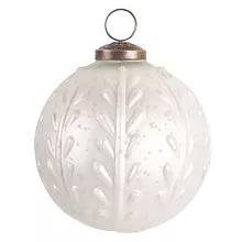 Vánoční ozdoba SILVER WHITE Ø 10 cm