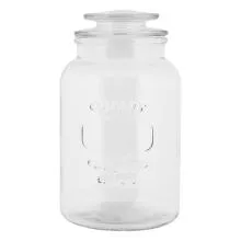 Skleněná dóza Ø 12x21 cm