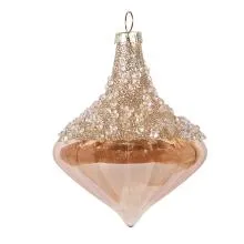 Skleněná vánoční ozdoba Ø 8x10 cm