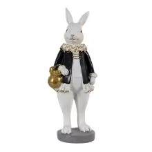 Dekorativní figurka králičí mamky s kabelkou 5*5*15 cm