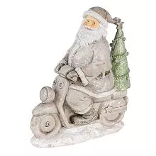 Dekorativní figurka Santy na motorce 12*6*14 cm