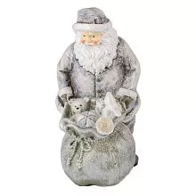 Dekorativní figurka Santy s dárky 10*7*13 cm
