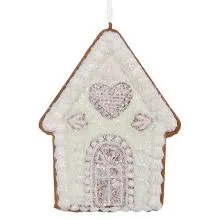Dekorativní perníková chaloupka 8x1x10 cm
