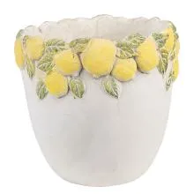 Cementový květináč LEMONS Ø 20x19 cm
