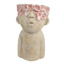 Terakotový květináč FRIENDLY KISS 16x15x25 cm