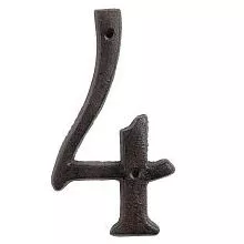 Kovová číslice 4 15 cm