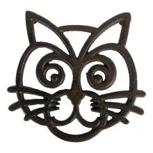 Kovová podložka pod nádobí CAT 16x17x2 cm