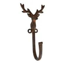 Nástěnný kovový háček DEER 8x6x16 cm