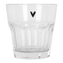 Sklenička na vodu BE HAPPY Ø 8x8 cm / 150 ml
