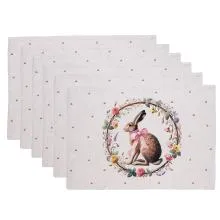 Textilní prostírání EASTER WHISPERS COLLECTION - sada 6 kusů 48x35 cm