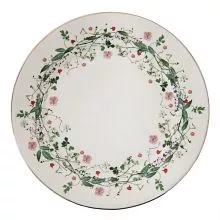 Porcelánový dezertní talíř FLOWER WREATH Ø 21*2 cm