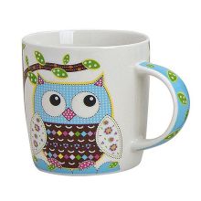 Porcelánový hrnek OWL BLUE 