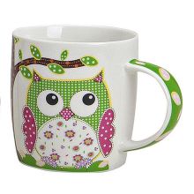 Porcelánový hrnek OWL GREEN 
